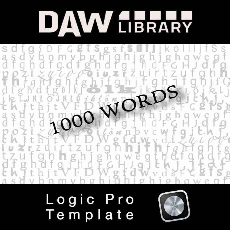 Logic Pro Template - 1000 Words Maxi-Beat Music Studio - 1