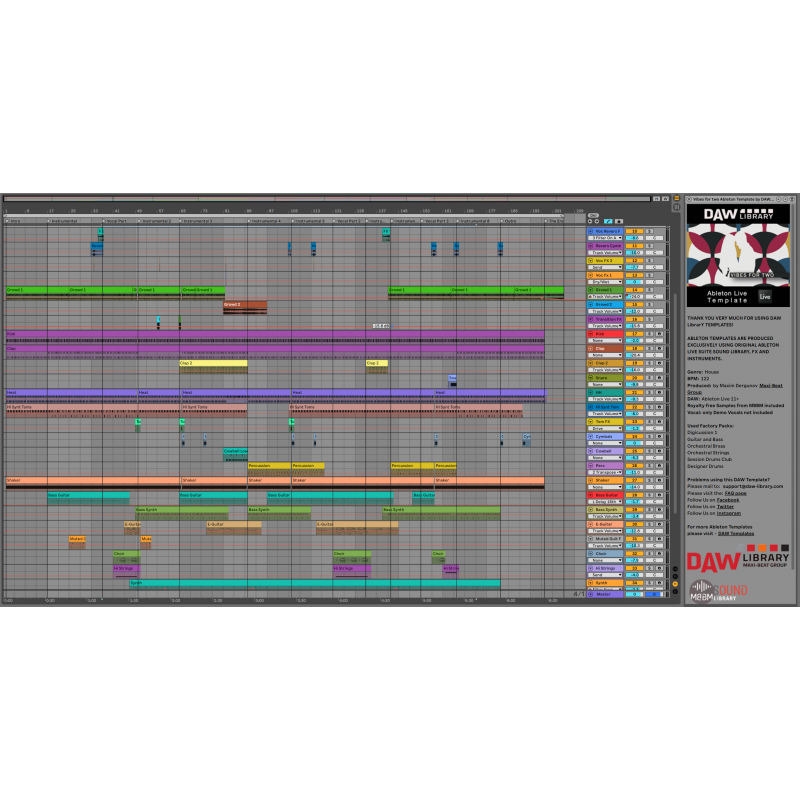 Ableton Template - Vibes For Two Maxi-Beat Music Studio - 2
